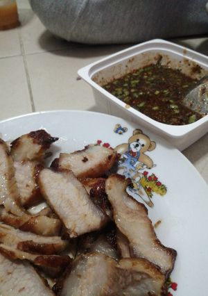 รูปของ คอหมูย่าง​ หม้อทอดไร้น้ำมัน