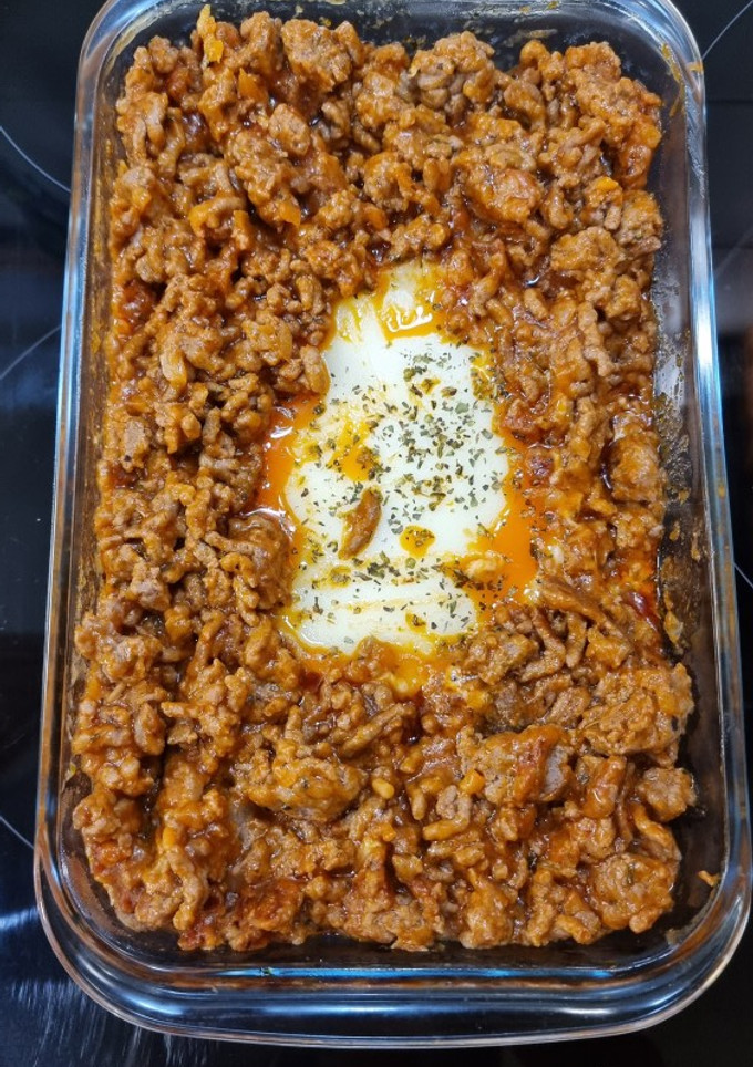 Una foto de Carne provolone al horno