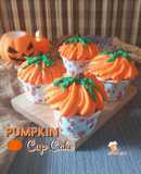 40).Pumpkin Cup Cake/Cup Cake Labu Kuning 1 butir telur
