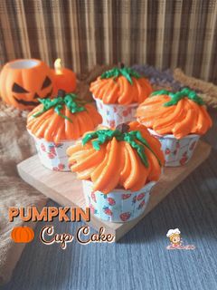 Foto resep 40).Pumpkin Cup Cake/Cup Cake Labu Kuning 1 butir telur