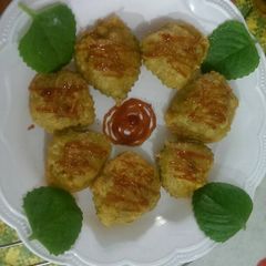 A picture of Ajwain ke patto ke pakode.