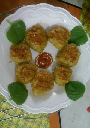 A picture of Ajwain ke patto ke pakode.