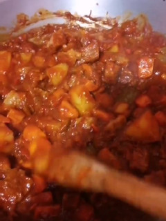 A picture of Beef Caldereta.