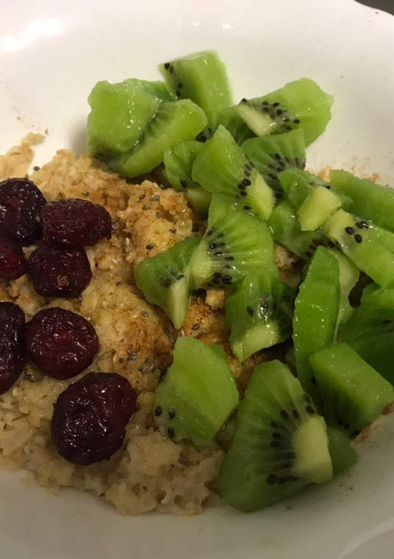 Una foto de Porridge con frutas
