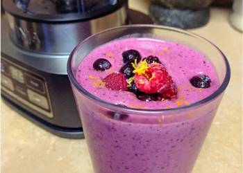 Easiest Way to Prepare Yummy Berry Lemon Smoothie with Whey Protein  Collagen Peptides