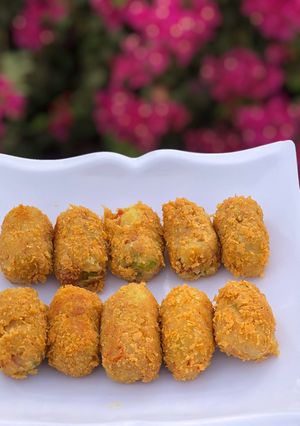 A picture of Sweet potato nuggets.
