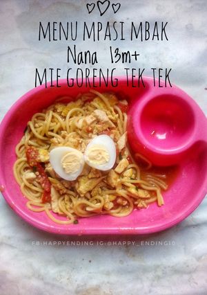Foto resep Mie Goreng Tek Tek(Mpasi mbak Nana 13m+)