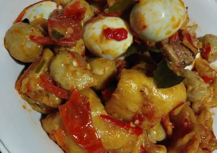 Bagaimana Membuat Siomay kering bumbu merah Anti Gagal