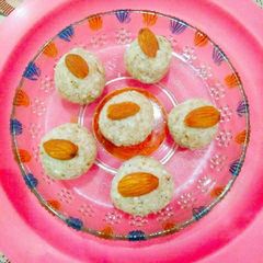 A picture of Home made Milk paneer dry fruit laddu.