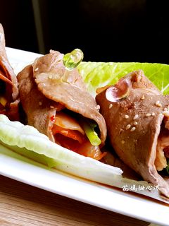韓式泡菜豬肉捲 的食譜成品照片