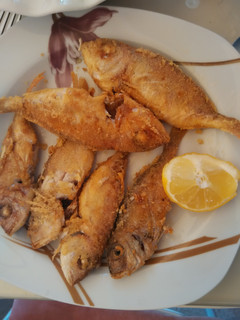 A picture of Red Mullet with Cornmeal.