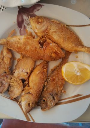 A picture of Red Mullet with Cornmeal.