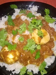 A picture of Egg curry.