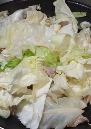 高麗菜炒豬肉 的食譜成品照片
