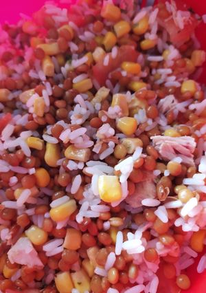 Foto principal de Ensalada de lentejas con arroz🍚