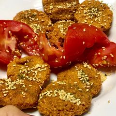 A picture of Lebanese falafel instant starter & a party snack.
