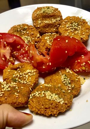 A picture of Lebanese falafel instant starter & a party snack.