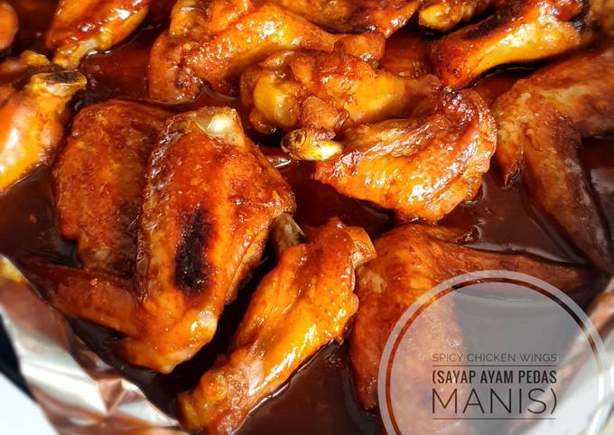 Cara Gampang Membuat Sayap Ayam Manis Pedas Oven (Spicy Wings Oven) Anti Gagal