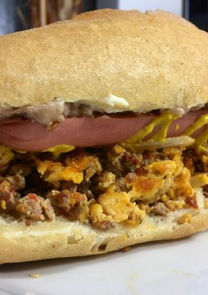 A picture of Egg and Chorizo Sandwich 🥚.