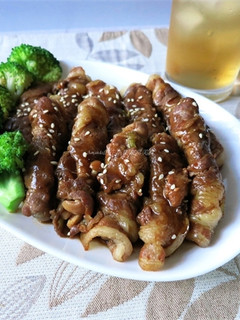 醬燒中華雙味鮮蔬肉捲~四季甘霞色 料理更出色 的食譜成品照片