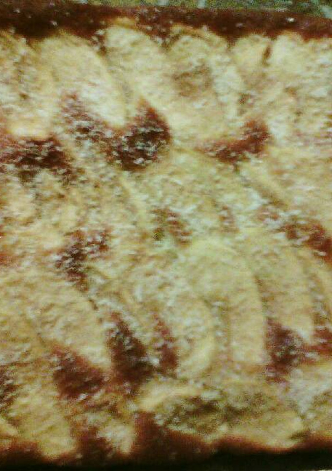 Una foto de Tarta de manzana con coco rallado