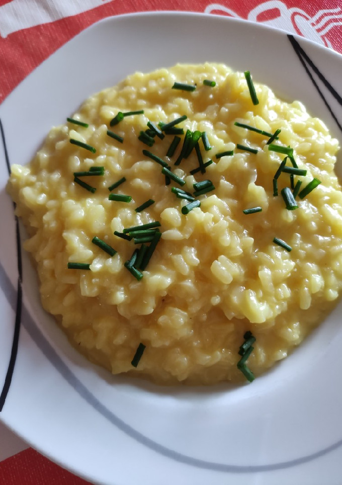 Una foto de Risotto a la milanesa en Mambo