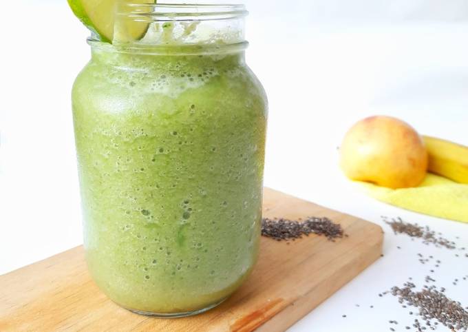 Resep Fruits n Vegetable Smoothies (Banana, Apple, n Pakcoy), Lezat Sekali