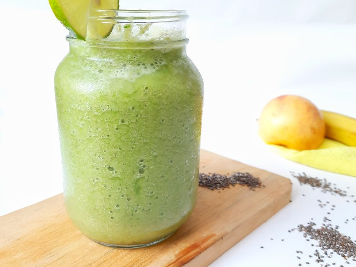 Resep Fruits n Vegetable Smoothies (Banana, Apple, n Pakcoy), Lezat Sekali