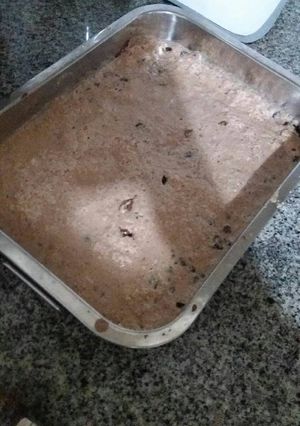 Una foto de Helado de chocolate con oreo y nutella ♡