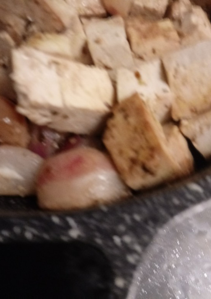 Una foto de Rabanitos salteados con tofu