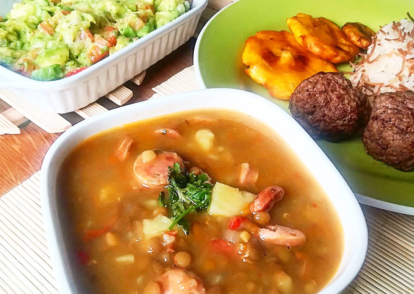 Sopa de Lentejas con chorizo 🍲