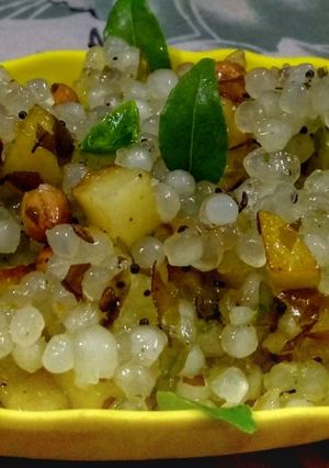 A picture of Sabudana ki Khichdi.