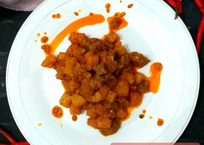 Resep membuat 175. Sambal Goreng Daging Sapi yang sedap