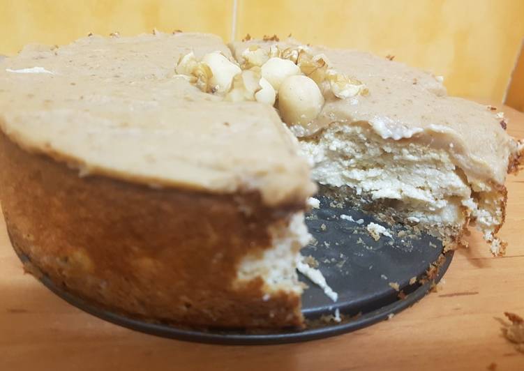 Easiest Way to Prepare Speedy Tarta de requesón, nueces y dulce de leche