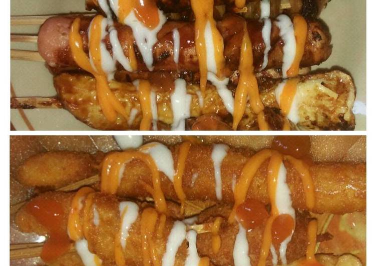 Langkah Mudah untuk Membuat Snack Pedas Bakar dan goreng Saus mayonnaise 😍 yang Sempurna