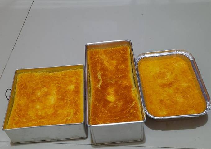 Langkah Mudah untuk Menyiapkan Bolu ubi kayu,,,,gurih Anti Gagal