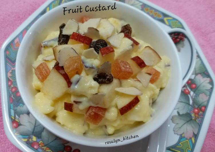 Recipe of Any-night-of-the-week Fruit Custard