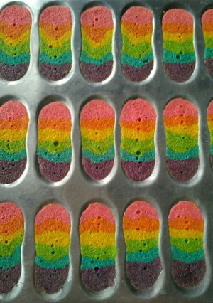 Foto resep Lidah kucing rainbow