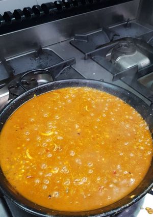 Una foto de Fideuá de carne fácil (Melosa)