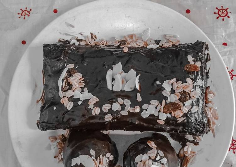 Cara Gampang Menyiapkan Choco cake ganache yang Enak