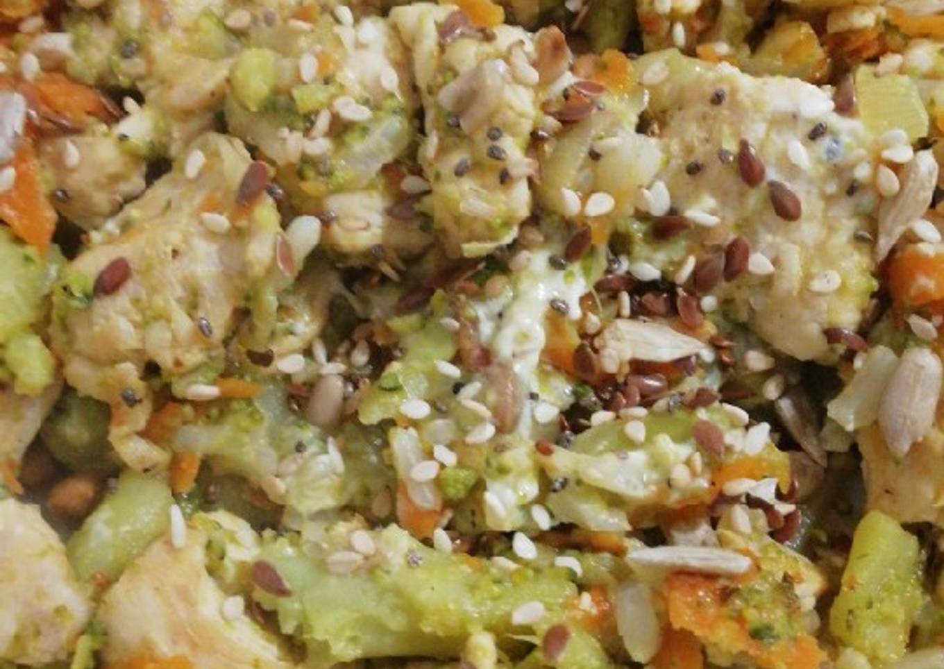 Cena revuelto de verduras