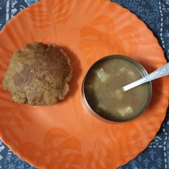 A picture of Kuttu Atta Puri.