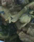 Ếch xào chuối xanh