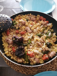 Una foto de Migas de harina