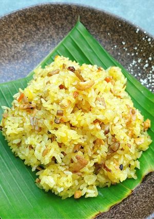 Hình của món Xôi Ngưu Bàng (Nấu Nồi Cơm Điện).