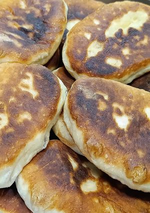 Фото Пирожки с картошкой на картофельном отваре.