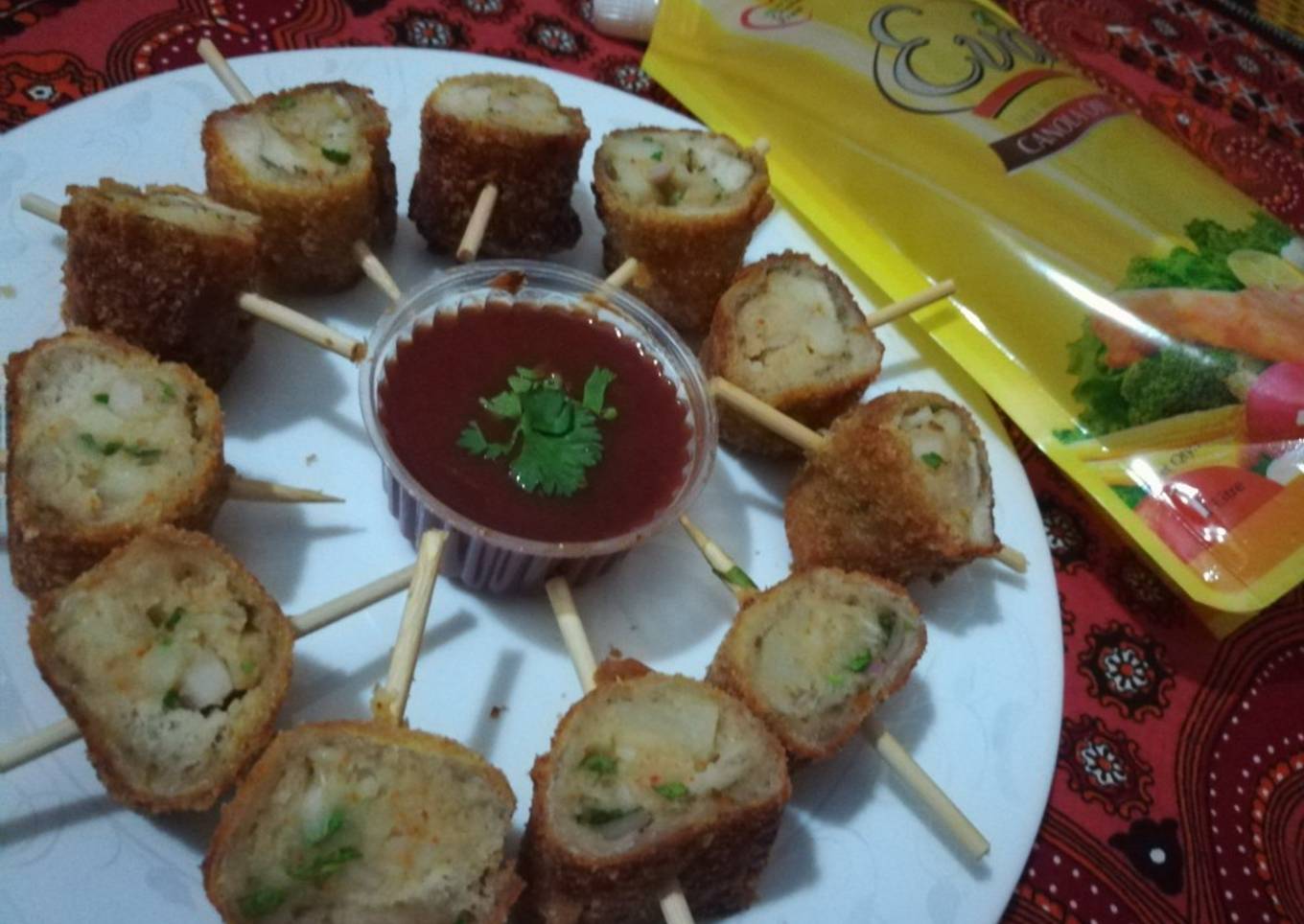 fried potato rolls