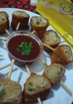 A picture of Potato Fried Rolls.