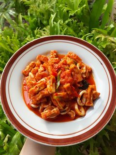 Foto resep Cumi tahu saus padang