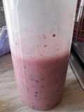 Batido de Mirtilos e Framboesas
